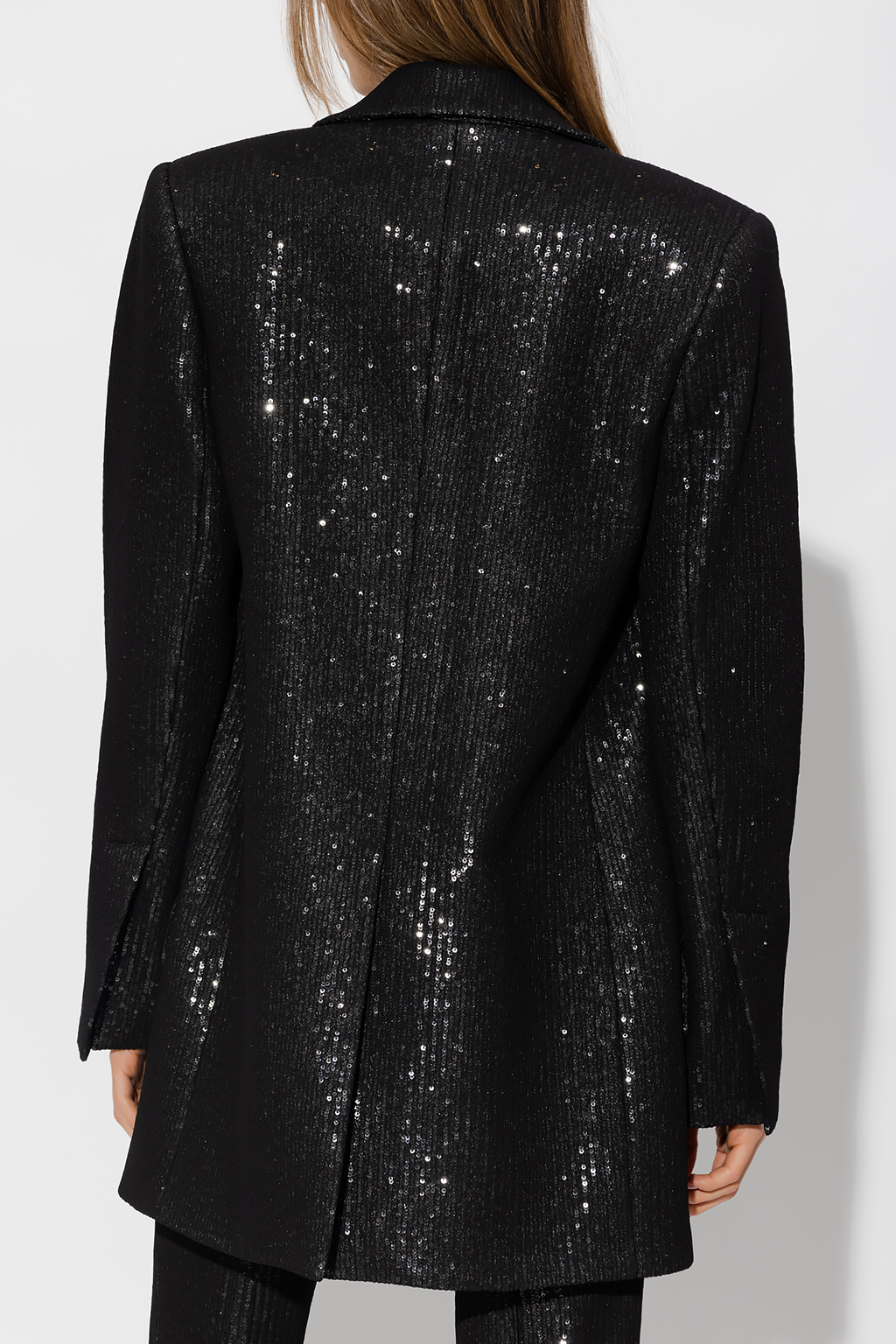 ジャケット THE MANNEI FW22 BLAZER ELJAS (ELJAS_B_BLACK) Black 'Eljas' sequinned blazer The Mannei - M Activate Tour